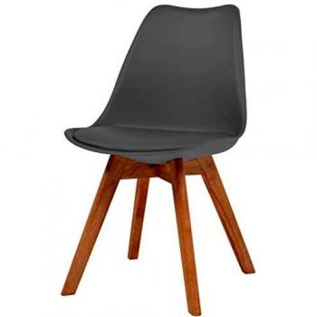 2 Grey Plastic Dining Chairs