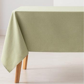 GAMUSI Mantel Natural de Caída, Algodón Combinado, Verde Losan