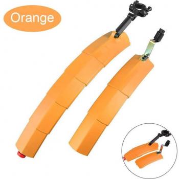 Folding Bicycle Fenders with Integrated Taillight