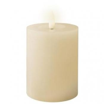 Lumineo Dekofigur LED Kerze Wachs creme/warmes weiss 11,2cm