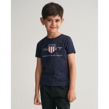 Gant Archive Shield Short Sleeve T-shirt Evening Blue 5-6 Years