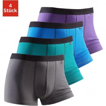 Buffalo Herren Boxer, 4er Set, mit schwarzem Webbund