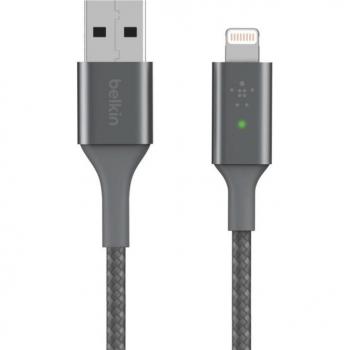Câble Belkin BoostCharge 1,2 m Lightning vers USB-A Gris