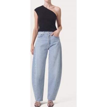 Agolde Luna High Rise Bowed Leg Denim
