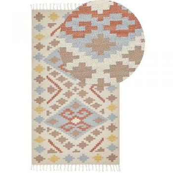 Tapis Multicolore Kilim 80 x 150 cm en Coton