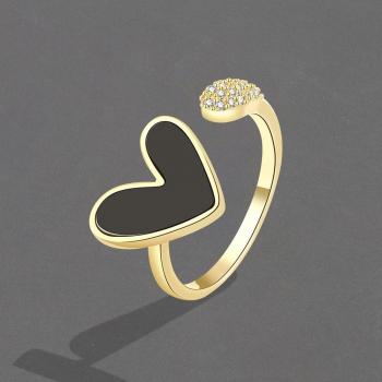 Elegant Smooth Silver Heart Ring