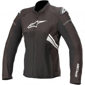 Alpinestars Stella T‑GP PLUS R – Giacca moto trafilata, 2X, nero/bianco