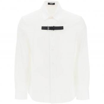 Versace White Buckle Look Shirt
