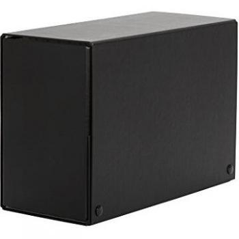 Pardo carpeta de proyectos 12cm montada cartón compacto folio broche negro