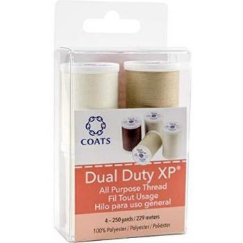 Coats Dual Duty XP All Purpose Thread 250yd Spools-Tan
