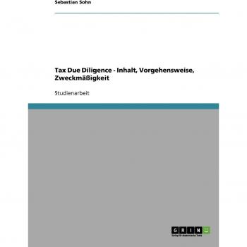 Tax Due Diligence