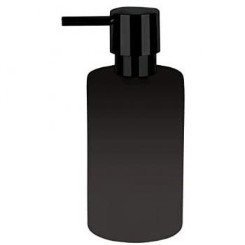 Distributeur de savon TUBE-MATT Noir Mat Spirella Céramique