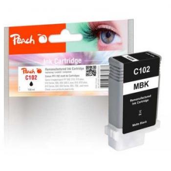 Peach Tintenpatrone 0F320225 Mattschwarz 130 ml