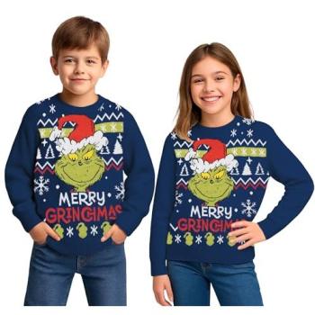 United Labels Pullover „Grinch“ – Blau – 98 / 104