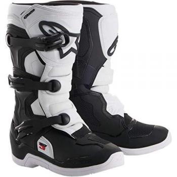 Bottes de motocross Alpinestars Tech 3S pour enfants Noir-Blanc taille 38