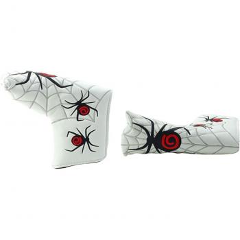 Funda para Cabeza de Putter de Golf Estilo Tela de Araña Blanca