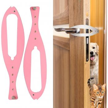 Kit de Sujetadores de Puerta para Gatos 2 Piezas con Correa Ajustable