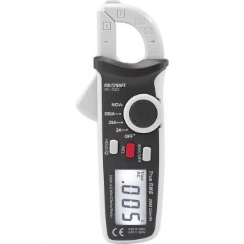Pinza Amperometrica Digitale Calibrata VOLTCRAFT VC-320 CAT II 600 V, CAT III 300 V Display 2000 Counts