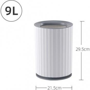 Golden Luxury Trash Bin for Bathroom without Lid 15L