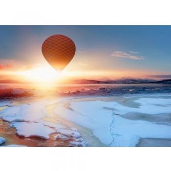 Art Murale Montgolfière au Crépuscule 100x140 cm