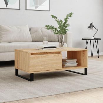 Vidaxl Coffee Table 90x50x36.5 cm Sonoma Oak Engineered Wood