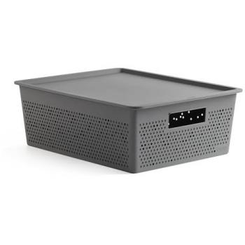 TATAY 7014214 SET CESTA 12L + TAPA BOHOL GRIS ANTRACITA