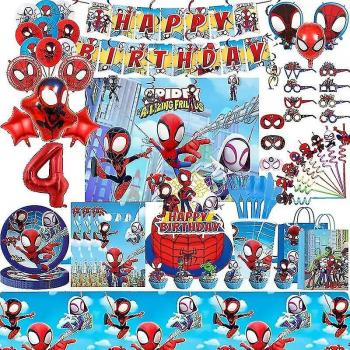 Ballons et vaisselle Spiderman