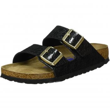 Birkenstock Classic Damen Arizona Pantoletten – Schwarz Myda Night, EU 41