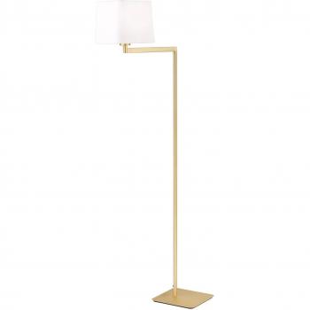 Textil-Stehlampe Carlton, gold matt