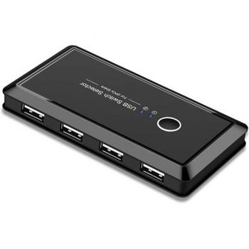 Conmutador USB3.0 para teclado, 4 entradas y paquete de 2 cables macho