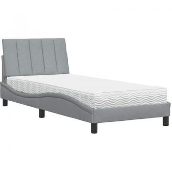 VidaXL 90x200cm Hanko Light Grey Folding Bed Mattress