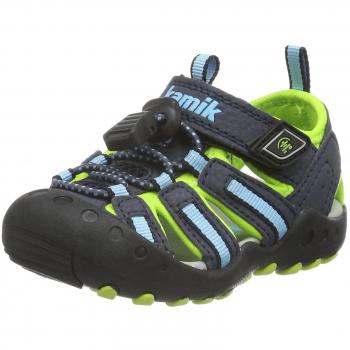 Kamik Unisex Jungen Crab Geschlossene Sandalen, Blau, 34 EU