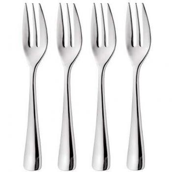 Bright 4‑Piece Pastry Fork Set by Robert Welch