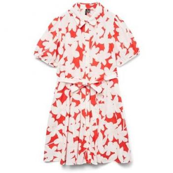 Red Dicthe 2/4 Short Volume Dress – Vero Moda
