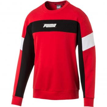 Sweatshirt Puma Rebel Crew TR pour Homme, Rouge à Haut Risque, FR : M