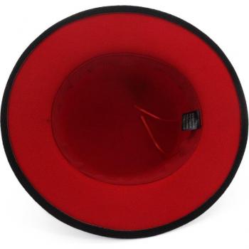Casquette Bateau Plate pour Femme Feutre à Linge Faux Laine & Ruban Noir