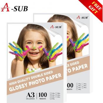 Papier photo haute qualité A3 100 feuilles brillant jet d'encre double face étanche