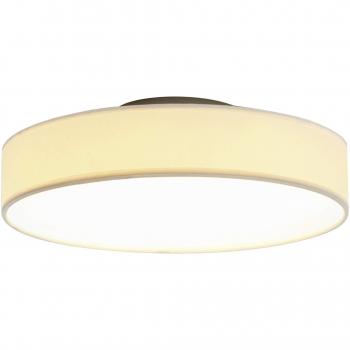 Lindby Saira 30 cm Fabric LED Ceiling Light, White