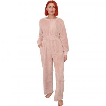 Jumpsuit Teddy Fleece Long Onesie PJs Warm Loungewear