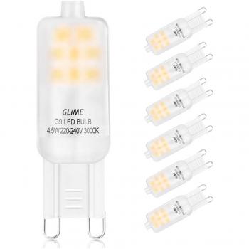 Ampoule LED G9 4.5W Équivalente Halogène 40W 360 Degrés NON Dimmable Blanc Chaud 3000K