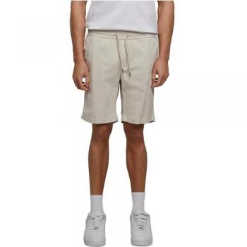 Urban Classics White Stretch Twill Jogg Shorts