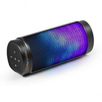 Altavoz portátil Bluetooth LED Technaxx MusicMan, 2000 mAh, Negro