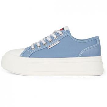 Blauer Tommy Jeans Stoff‑Sneaker “Foxing” – Freizeitschuhe
