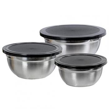 Durable Stainless Steel Pantry Bowls with Locking Lids – Blackmoor