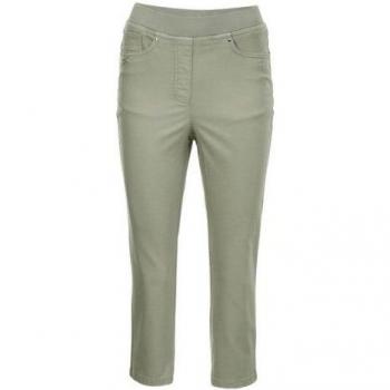 Jean 3/4 Louisa avec ceinture confort et broderie