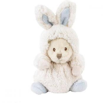 Bukowski Ziggy Kuscheltier Hase weiß/blau 15 cm
