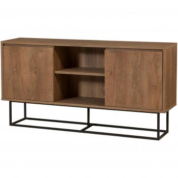 Dispensa Cucina Noce Nero 140x36h72 – Dmora