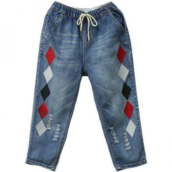 Damen Jeans im Sommerlook mit Elastikbund