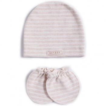 Soft Cotton Newborn Cap and Anti-Scratch Gloves Set