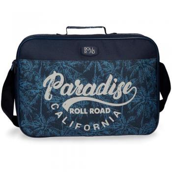 Cartera Palm Roll Road 38x28x6 cms Azul